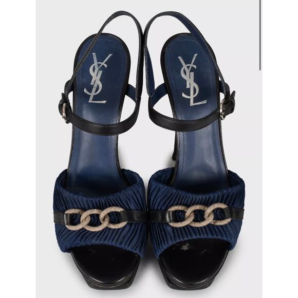 Saint Laurent Tribute Multicolor High Heel Sandals - Size 40 - Picture 2 of 5